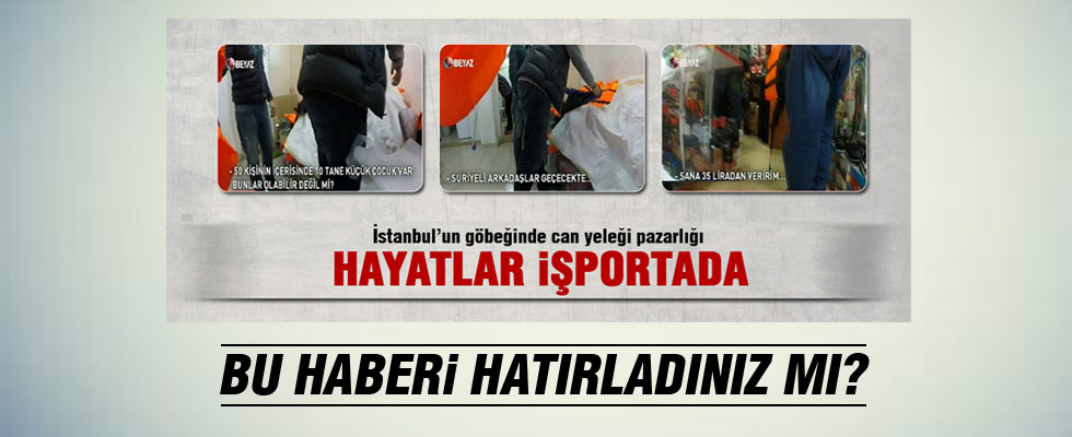 İzmir'de şişme bot ve sahte can yeleği operasyonu