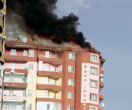 SÖNDÜRME TÜPÜ - Kayseri'de 14 Katlı Binanın Çatısında Yangın Çıktı