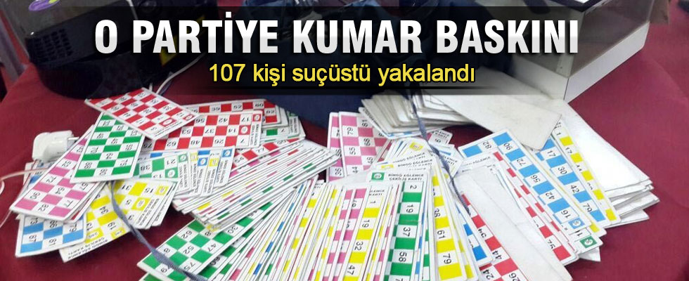 Siyasi partiye kumar baskını