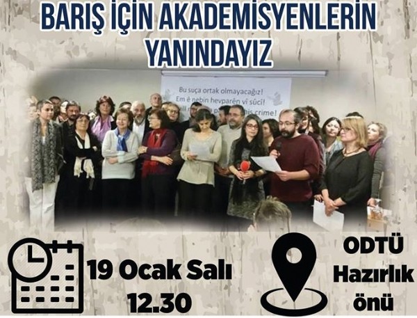 ODTÜ'de PKK'ya destek yürüşüyü