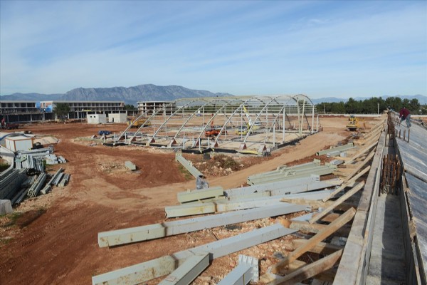 Antalyaspor tesisleri hızla yükseliyor