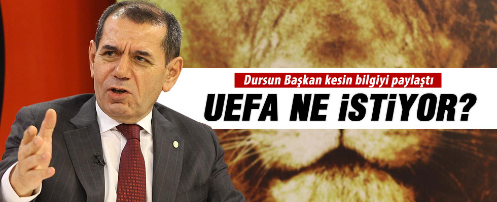 Dursun Özbek'ten UEFA açıklaması