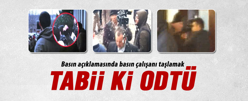 ODTÜ'de Beyaz TV'ye saldırı