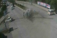 Otomobilin Çarptığı Ambulans Böyle Takla Attı