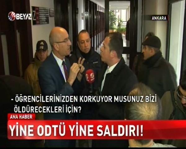 ODTÜ'de Beyaz TV'ye saldırı