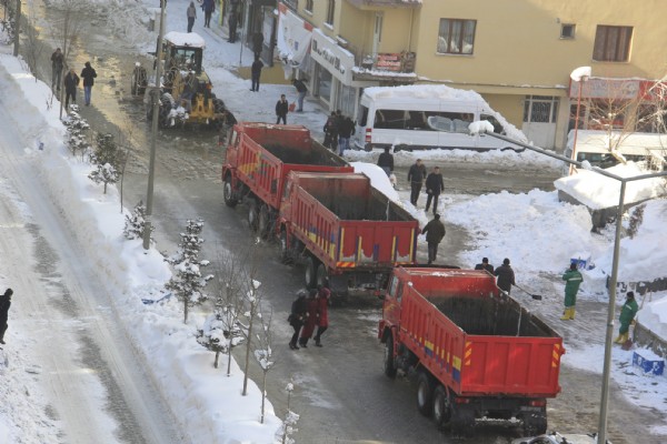 Hakkari'de karla mücadele başladı