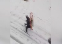 BEŞEVLER - Bu Da Türk Usulü Kayak