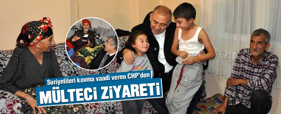 CHP'li Gürsel Tekin Suriyeli sığınmacıları ziyaret etti