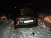 İSMAIL YıLDıRıM - Osmaneli'de Yolun Buzlanması Sebebiyle 4 Araç Kaza Yaptı