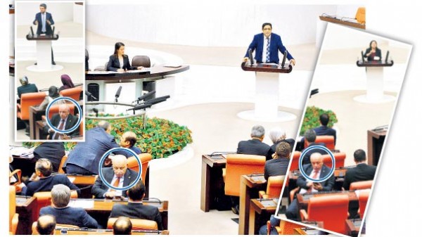 AK Partili Hüseyin Özbakır'ın HDP protestosu