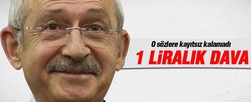 CHP Lideri Kılıçdaroğlu’na 1 liralık dava açtı