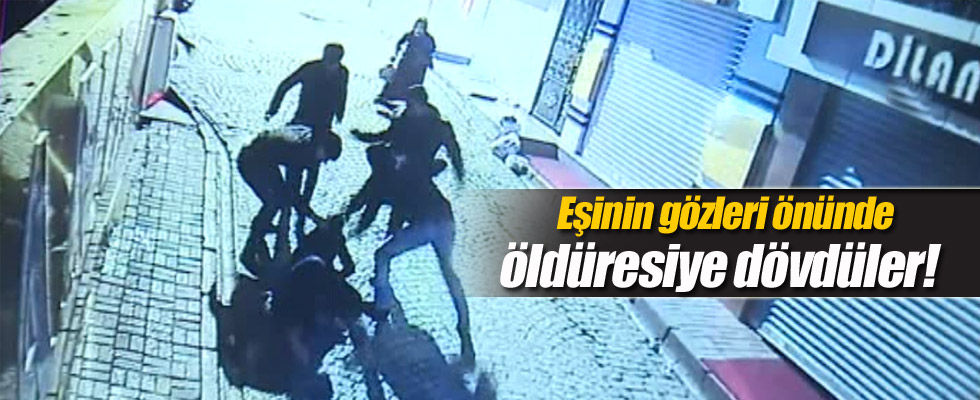 Laleli'de öldüresiye dayak kamerada