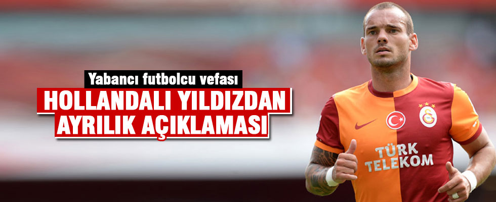 Sneijder'den Galatasaray'a darbe
