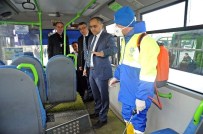 İSMAIL ÇEVIK - Aydın'da Toplu Taşıma Araçları Gribe Karşı Dezenfekte Ediliyor