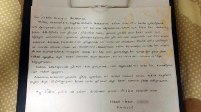Hazal Ve İrem'den Operasyondaki Polislere Mektup
