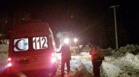 BURUN KANAMASI - Kara Saplanan Ambulans 6 Saat Sonra Hastaya Ulaştı