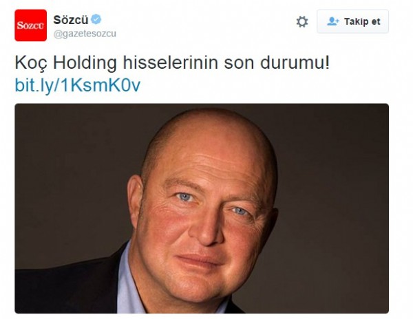 Sözcü'nün Mustafa Koç haberine tepki yağdı