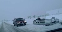 Buzlanma Trafik Kazasına Neden Oldu Açıklaması 1 Yaralı