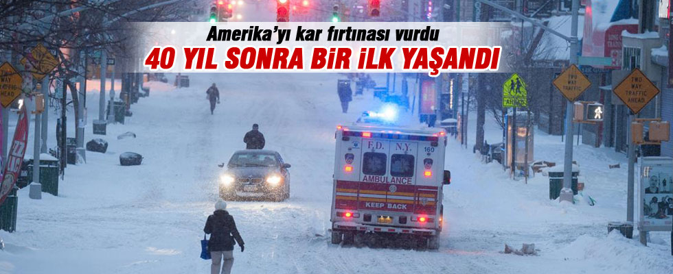 ABD'yi kar fırtınası vurdu
