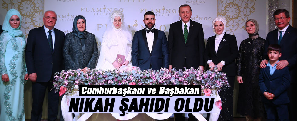 Erdoğan ve Davutoğlu Kayseri'de düğüne katıldı