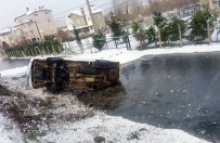 Samsun'da Yollar Buz Pistine Döndü