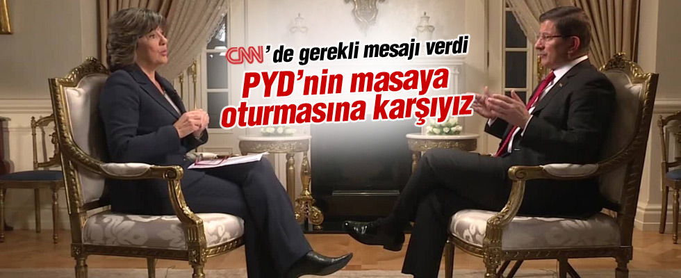 Davutoğlu: PYD'nin masaya oturmasına karşıyız