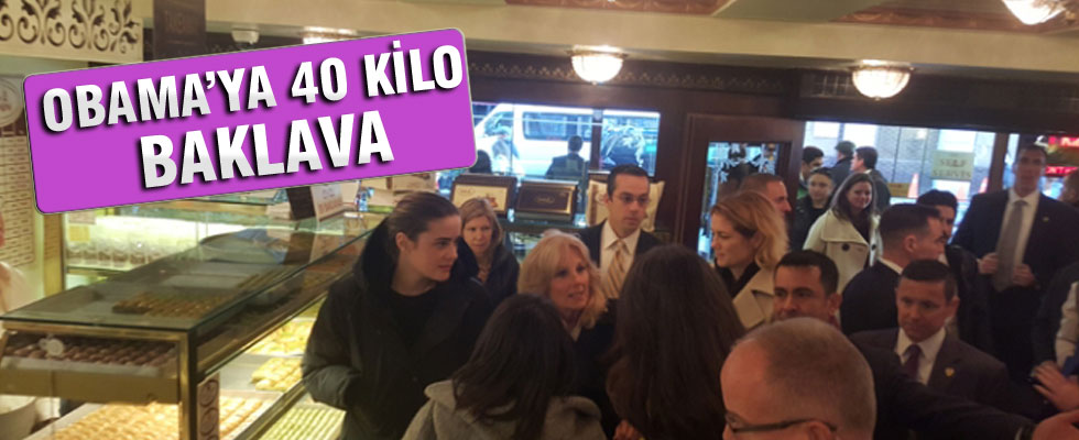 Joe Bıden'in eşinden Obama'ya 40 kilo baklava