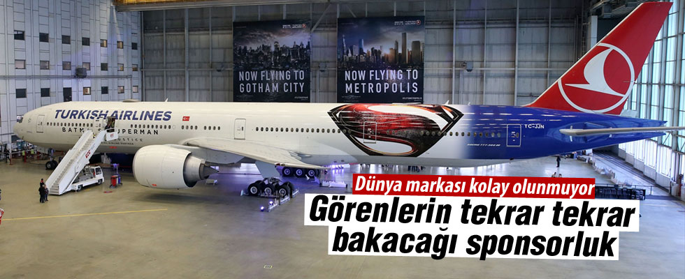 THY Batman ve Superman'a sponsor oldu