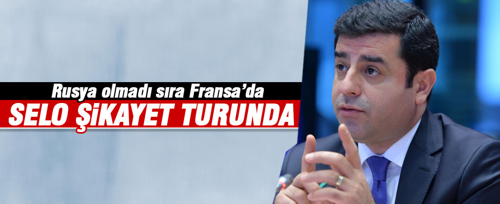 Demirtaş Türkiye'yi şikayet etmeye devam ediyor