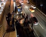 FIKIRTEPE - Takla Atan Otomobil Metrobüs Yoluna Girdi