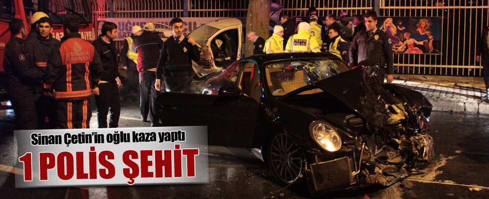 Beşiktaş'ta trafik kazası: 1 polis şehit, 1 polis yaralı