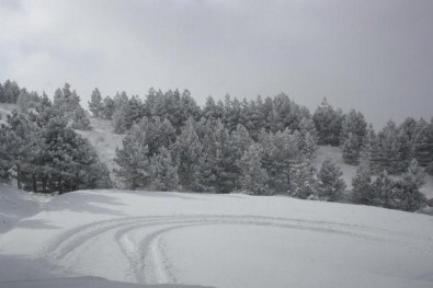 Aladağ'a Yağan Kar Sevindirdi