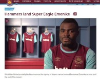 Emmanuel Emenıke, West Ham Unıted'da