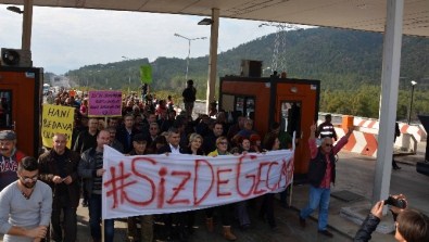 Göcek Tüneli'ndeki Geçiş Ücreti Protesto Edildi