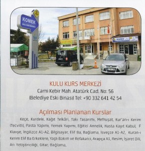 Kulu'da Komek Kayıtları 01-12 Şubat Tarihleri Arasında Yapılacak