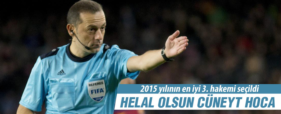 Cüneyt Çakır en iyi 3. hakem