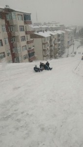 Esnaftan Kızakla Kayak Keyfi