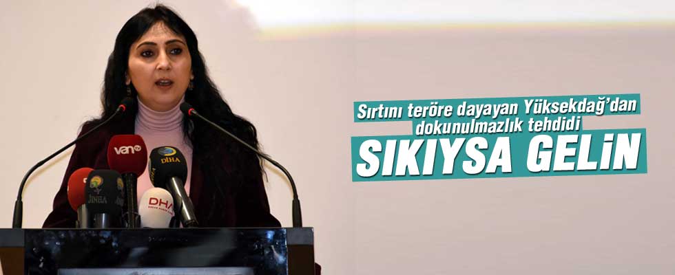 Figen Yüksekdağ’dan tehdit gibi açıklama: Sıkıysa gelin