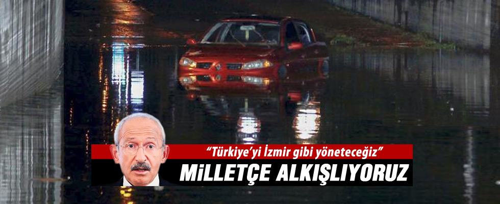 İzmir'de yağışlı hava hayatı felç etti
