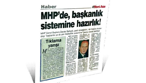 Bahçeli 2001'de farklı konuşuyordu