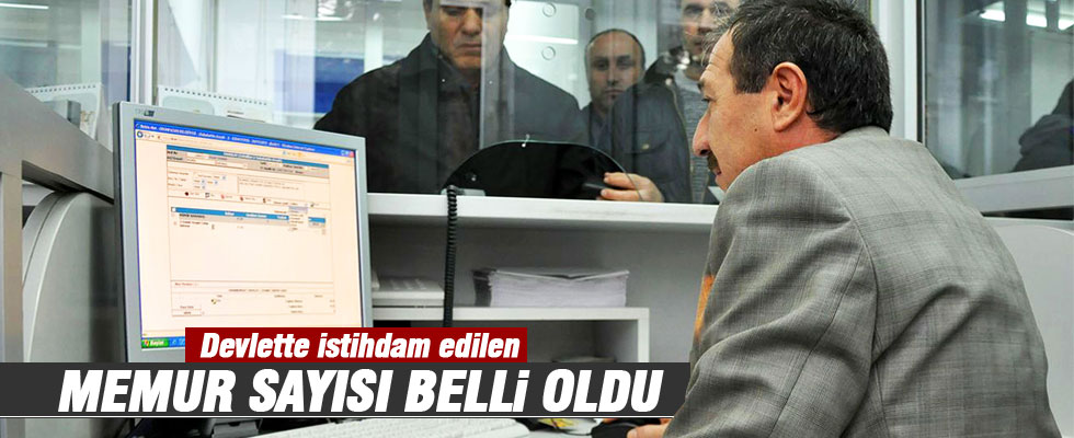 Devletin 3 Milyon 339 bin çalışanı var