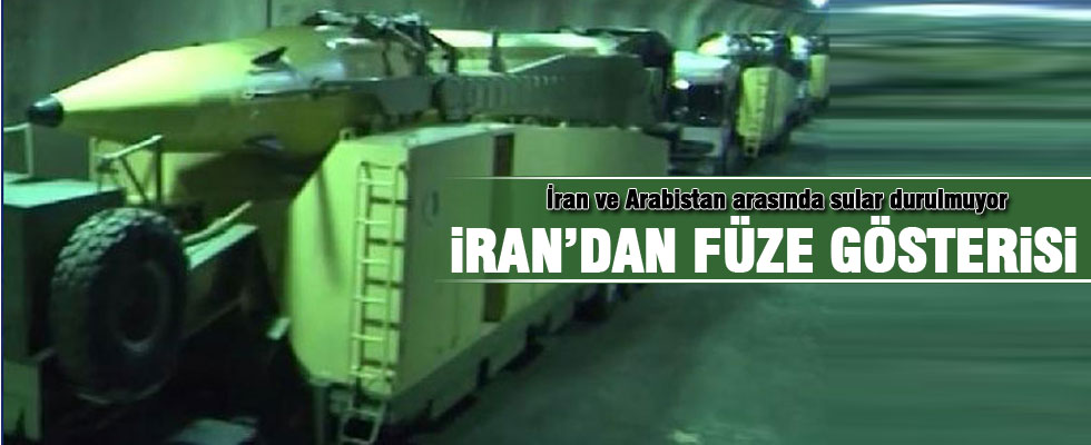 İran Arabistan'a füze gösterdi
