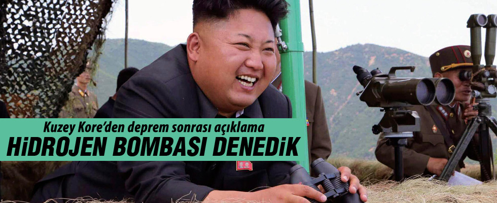 Kuzey Kore hidrojen bombası denediğini iddia etti