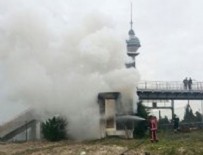 TRAFO PATLAMASI - Metrobüs durağı yanında trafo patladı