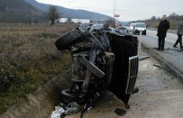 Otomobil Takla Attı Açıklaması 1 Yaralı