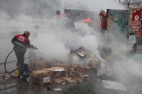 SİGARA İZMARİTİ - Atılan Sigara İzmariti Seyir Halindeki Kamyonette Yangın Çıkardı