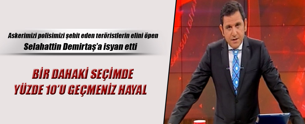 Fatih Portakal: HDP'nin bir dahaki seçimde barajı geçmesi hayal