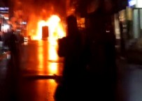İstanbul'da Otobüsü Molotoflu Saldırı