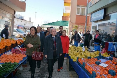 Başkan Albayrak'ın Şarköy Halk Pazarı Ziyareti