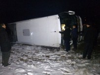 Elazığ'da Yolcu Otobüsü Devrildi Açıklaması 16 Yaralı